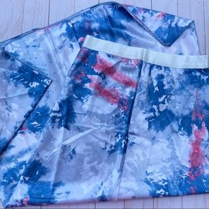 VS Pink x Knit Riot tie dye midi skirt